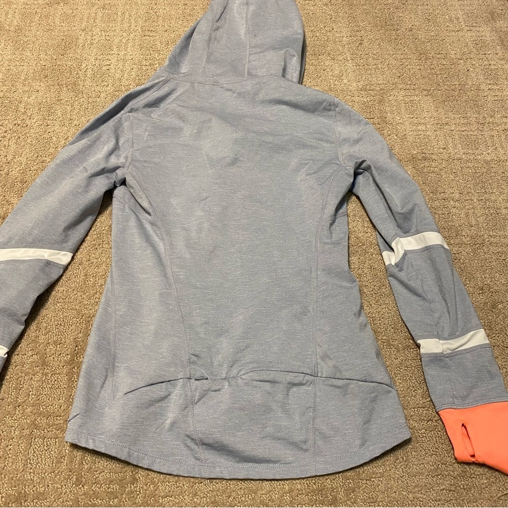 {GapFit} Athletic Half Zip Pullover Hoodie | Sunny Grey ~ Size Small - Picture 4 of 15